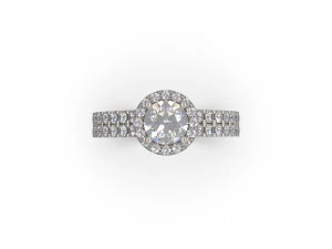 woman solitaire ring 31 3D Print Model
