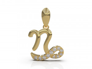 zodiac pendant 10 3D प्रिंट मॉडल