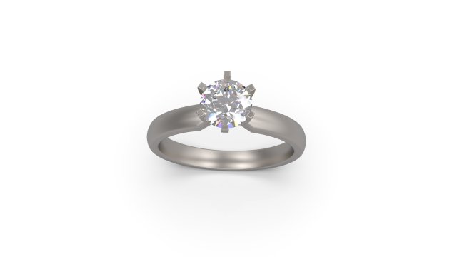 woman solitaire ring 32 Model Cetak 3D .c4d .max .obj .3ds .fbx .stl .blend