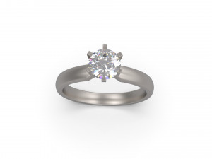 woman solitaire ring 32 3D 프린트 모델