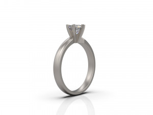 woman solitaire ring 32 Model Cetak 3D