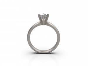 woman solitaire ring 32 Model Cetak 3D