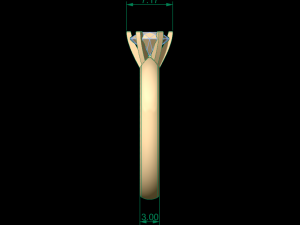 woman solitaire ring 32 Model Cetak 3D