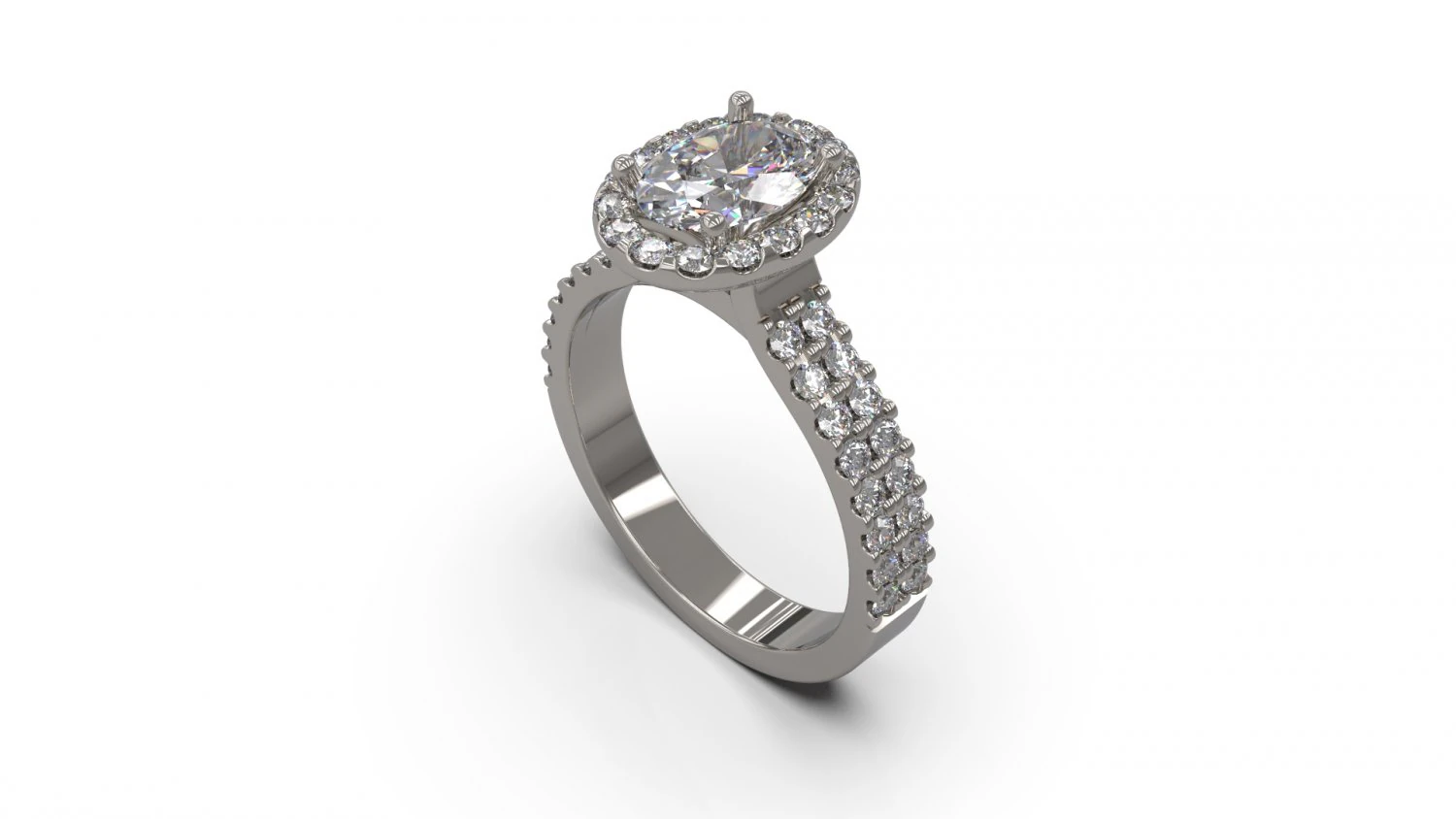 woman solitaire ring 32 3D Print Model .c4d .max .obj .3ds .fbx .stl .blend 