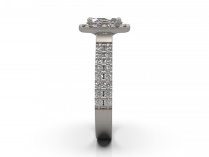 woman solitaire ring 32 3D Print Model
