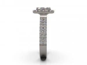 woman solitaire ring 32 3D Print Model