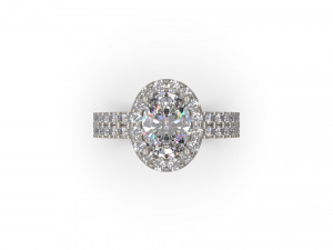 woman solitaire ring 32 3D Print Model