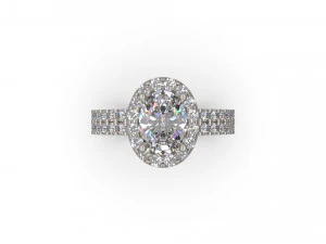 woman solitaire ring 32 3D Print Model