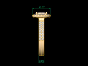 woman solitaire ring 32 3D Print Model