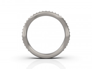 woman wedding band ring 10 3D printmodel