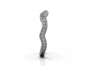 woman wedding band ring 10 3D printmodel