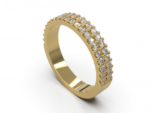 woman band ring 12 3D Druckmodell