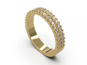 woman band ring 12 3D Print Model