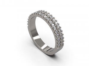 woman band ring 12 3D Druckmodell