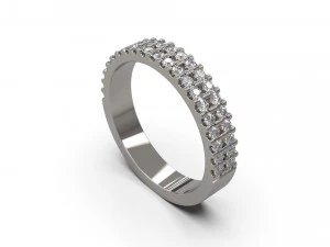 woman band ring 12 3D Print Model
