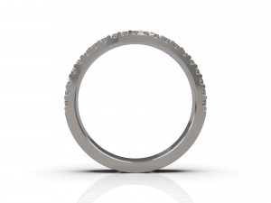 woman band ring 12 3D Druckmodell