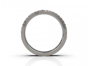 woman band ring 12 3D Print Model