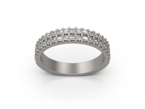 woman band ring 12 3D Print Model