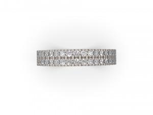 woman band ring 12 3D Druckmodell