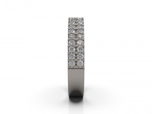 woman band ring 12 3D Druckmodell
