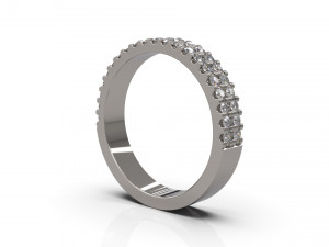 woman band ring 12 3D Druckmodell