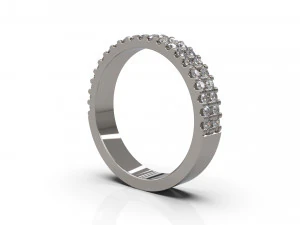 woman band ring 12 3D Print Model