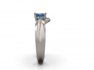 woman solitaire ring 33 Modelo de Impressão 3D