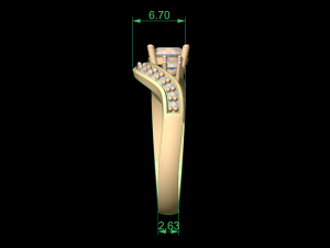 woman solitaire ring 33 Modelo de Impressão 3D
