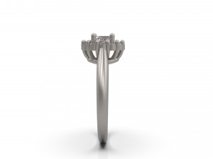 woman solitaire ring 34 Model Cetak 3D