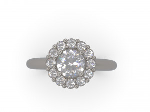 woman solitaire ring 34 Model Cetak 3D