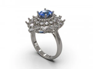 महिला त्यागी अंगूठी 35 3D प्रिंट मॉडल