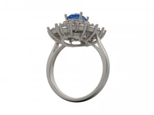 woman solitaire ring 35 3D Print Model