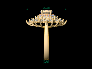 woman solitaire ring 35 Model do druku 3D