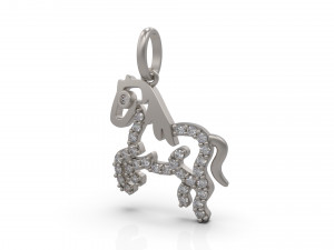 horse pendant 3D 打印模型