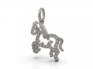 horse pendant 3D Print Model