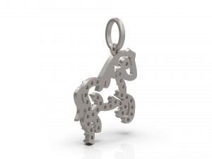 horse pendant 3D 打印模型