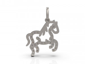 horse pendant 3D 打印模型