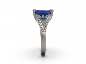 woman solitaire ring 35 3D-printmodel