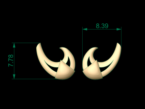 earring 02 3Dプリントモデル