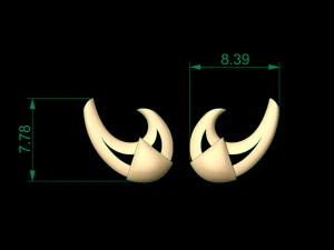 earring 02 3D Print Model