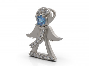 angel pendant 02 Model do druku 3D
