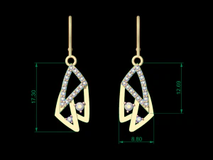 earring 04 3D Print Model