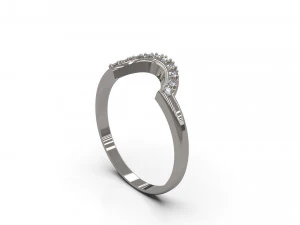 महिला सॉलिटेयर रिंग 36 3D प्रिंट मॉडल