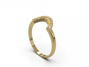 woman solitaire ring 36 3D 프린트 모델