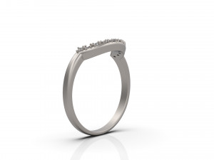 woman solitaire ring 36 3D 프린트 모델