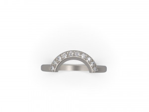 woman solitaire ring 36 3D 프린트 모델