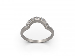 woman solitaire ring 36 3D 프린트 모델