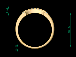 woman solitaire ring 36 3D 프린트 모델