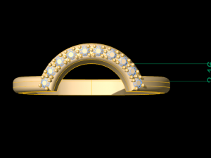 woman solitaire ring 36 3D 프린트 모델