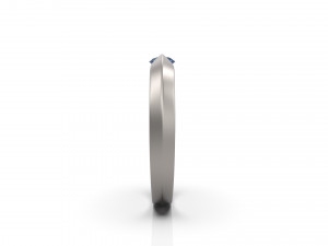 woman solitaire ring 37 3D 打印模型